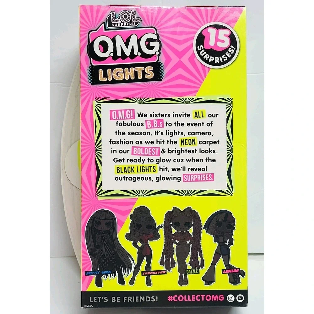 LOL Surprise OMG Lights Dazzle Doll Playset Black Light Fashion 2020 New Toy